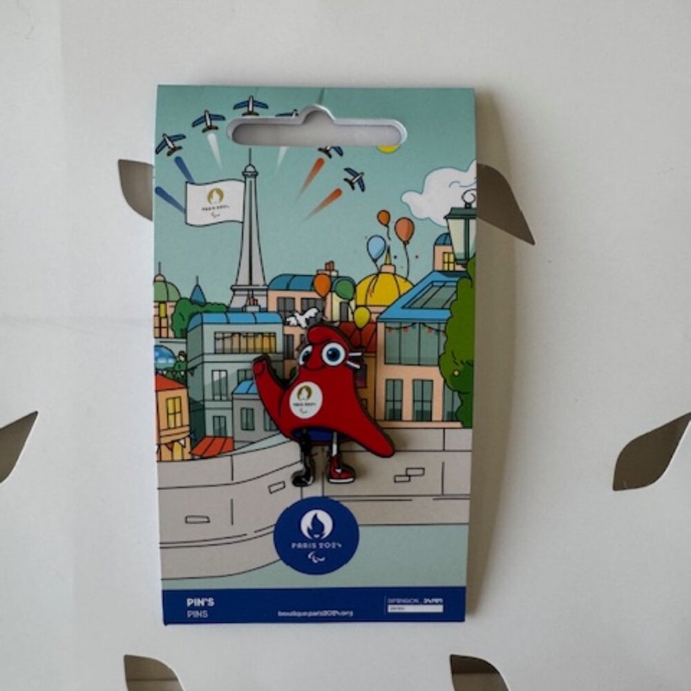 PHRYGE MASCOT PARALYMPICS OFFICIAL PIN PARIS 2024 OLYMPIC GAMES - NWT COLLECTOR